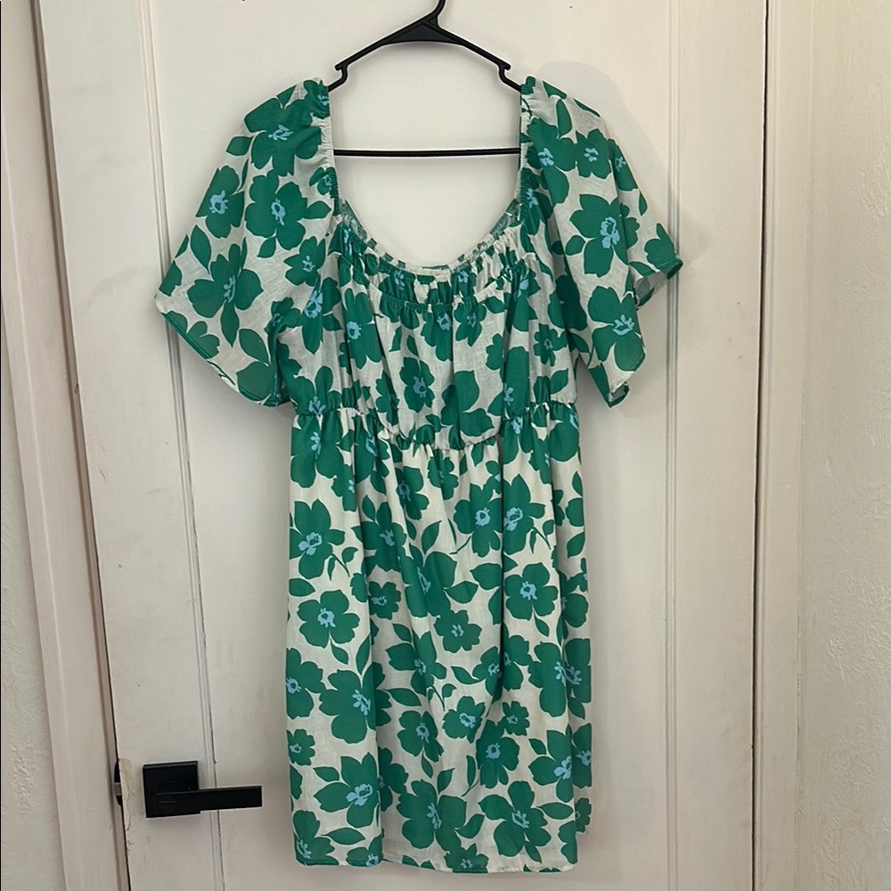 Green Floral Dress